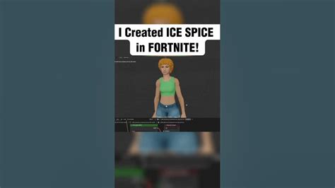 I Created Ice Spice Her Own Fortnite Skin Youtube