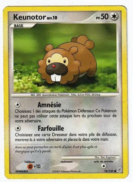 Keunotor 70 130 Diamant Et Perle Carte Pokemon