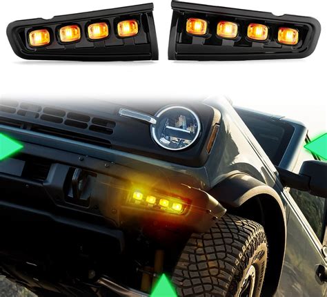 Amazon Bracingo Front Bumper LED Fog Lights Switchback Flowing