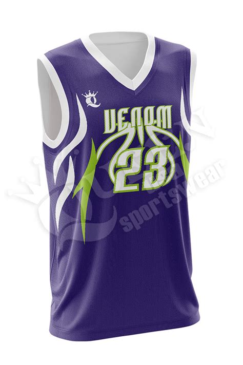 Sublimated Basketball Jersey Venom style