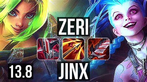 ZERI Braum Vs JINX Nautilus ADC Quadra Rank 6 Zeri Legendary