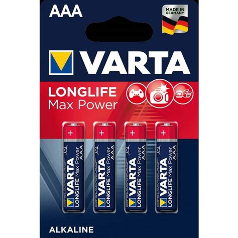 Varta Longlife Max Power Batterie Aaa Micro Lr Universell