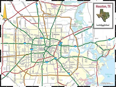 Map of Houston texas - Houston on texas map (Texas - USA)