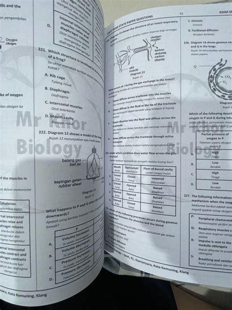 Buku Latihan Spm Biologi Biology Mr Khor Kssm Paper Past Year Trial