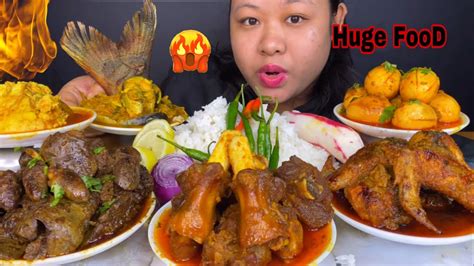 Oily Spicy Mutton Curry Mutton Fat Curry Chicken Curry Chicken