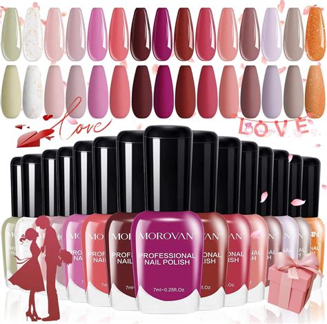 Amazon Bevimee Vegan Nail Polish Set 6 Colors Regular Nail Polish Quick Dry White Nude