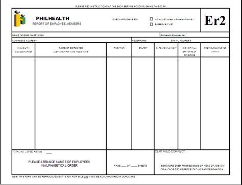 Fillable Form Philhealth Er2 Edit Sign Download In Pdf 51 Off