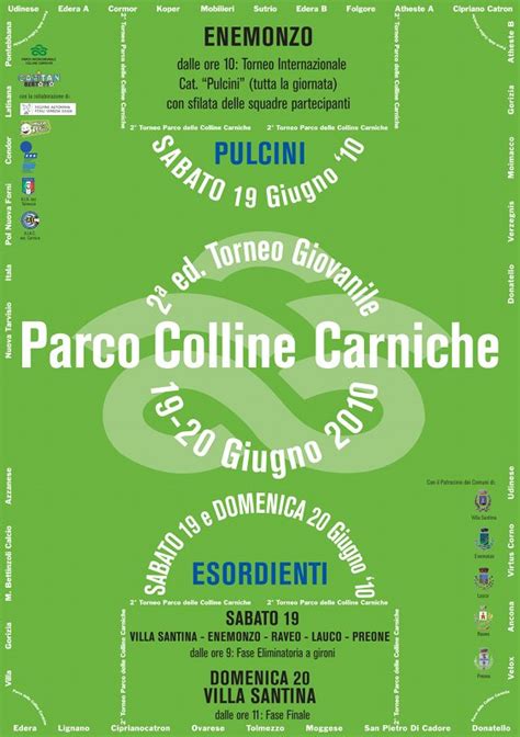 Parco Intercomunale Delle Colline Carniche Novit Torneo Nazionale Di