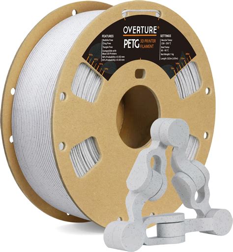 Overture Petg Filament Mm D Printer Filament Petg Kg Spool