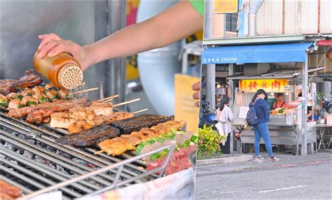 烤肉林 林家烤肉│台中中華夜市：燒烤老攤每週只開四天 假日至少等1小時 招牌烤雞腿雞翅必點 橘子狗愛吃糖