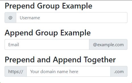 Input Groups In Bootstrap With Examples Geeksforgeeks Chia S Ki N