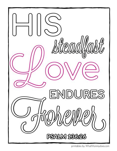 √ Psalm 136 1 Coloring Page : Give Thanks Psalm 107 1 From Victory Road ...