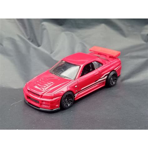 Nissan Skyline R34 Red Hot Wheels Shopee Malaysia