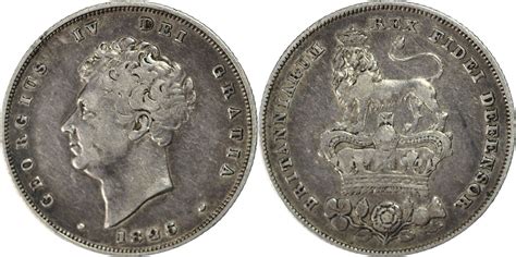 Great Britain Shilling King George Iv Ss Ma Shops