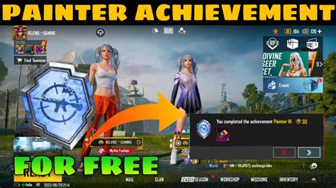 Easy Way To Complete Painter Achievement In Bgmi Pubg Mobile How To