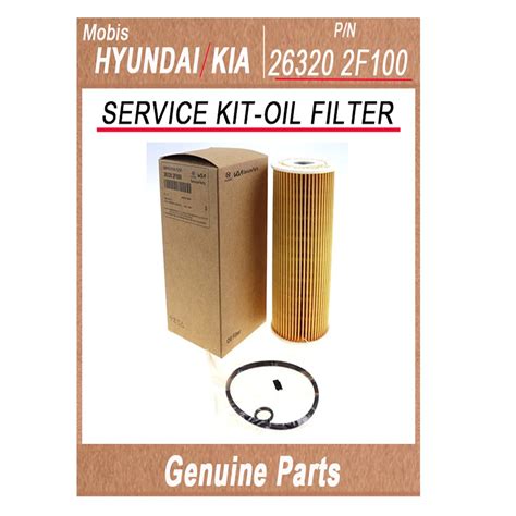 F Service Kit Oil Filter Genuine Korean Automotive Spare