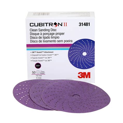 3m 31481 Cubitron Ii Hookit Clean Sanding Abrasive Disc 737u 6 In