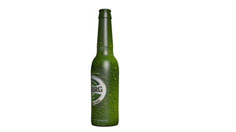 3d Tuborg Beer Bottle Model Turbosquid 1491461