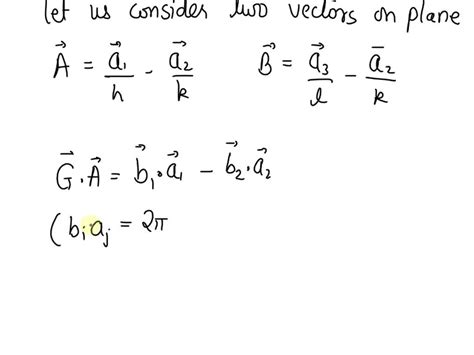 SOLVED Assume A Plane Hkl In A Crystal Lattice 1 Prove That The