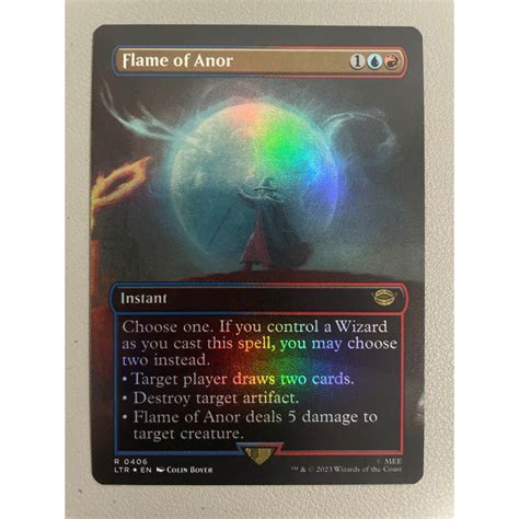 MTG The Lord Of The Rings LTR R0406 Flame Of Anor Foil Shopee