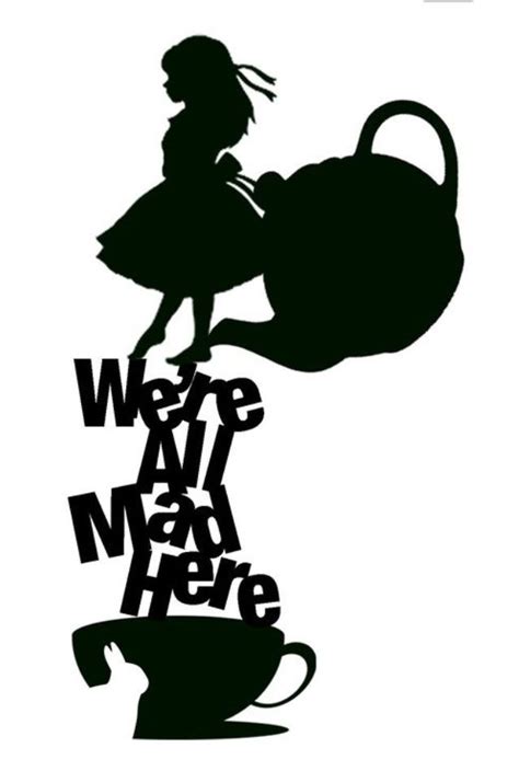 Pin By Disney Fan On Disney Silhouette Wonderland Alice In