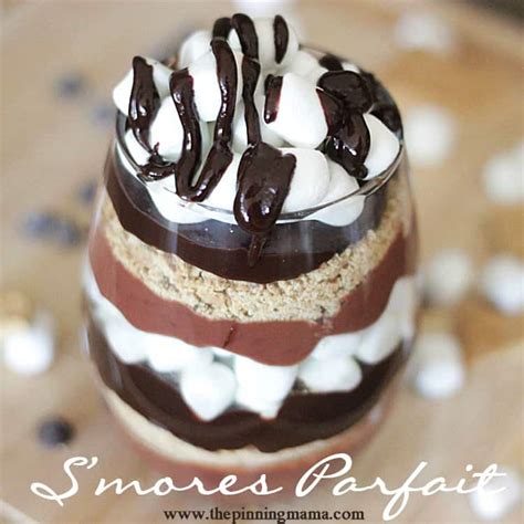 Smores Parfait Chocolate Dessert Recipe The Pinning Mama