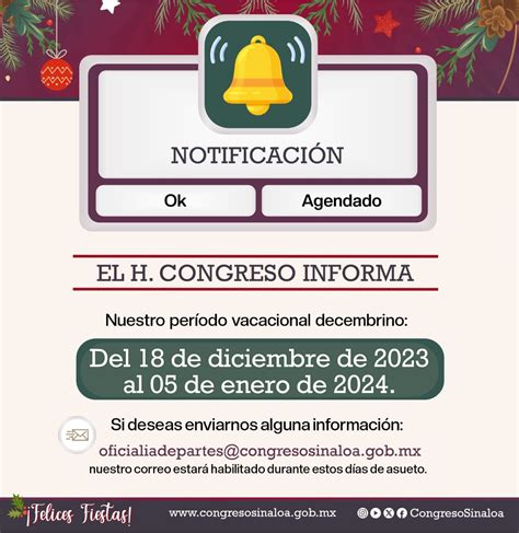 Congreso De Sinaloa Inicia El Lunes Su Per Odo Vacacional Decembrino