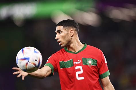 Achraf Hakimi classé parmi les joueurs les plus rapides du mondial 2022