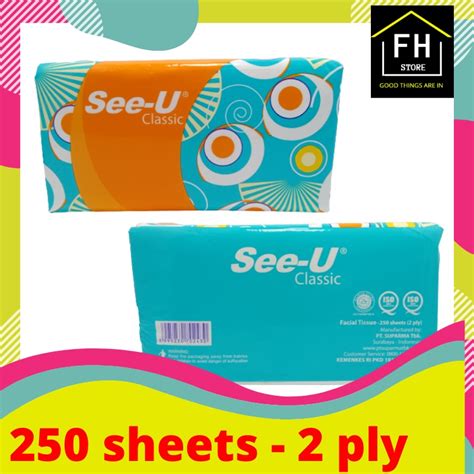 Jual Tisue See U See U Classic 250 Sheet Dan 200 Sheet Shopee Indonesia