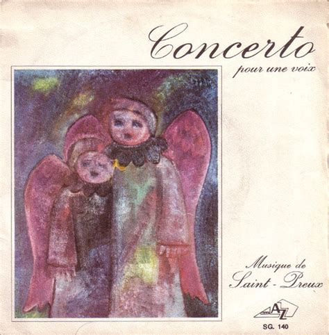 Saint Preux Concerto Pour Une Voix Releases Discogs