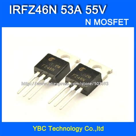 Free Shipping 20pcs Lot FZ46N IRFZ46N 53A 55V 16 5MR 107W TO 220 N