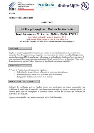 20141016 Avis De Stage Motiver PDF