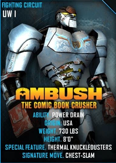 Image Ambush Card Real Steel Wiki Fandom Powered By Wikia