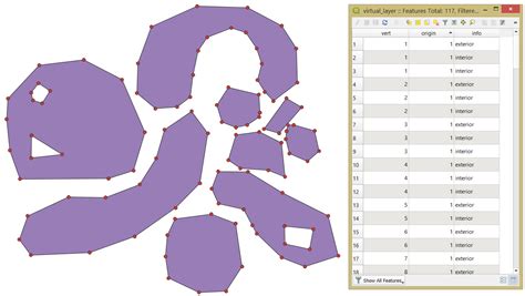 Convert Vertices Of Polygon Features To Points Using Virtual Layer In Qgis