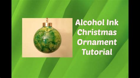 Make Your Own Alcohol Ink Christmas Ornament Tutorial Diy Alcohol Ink Stamped Decorations