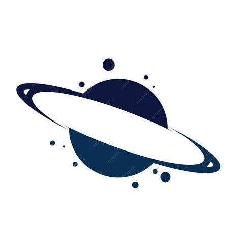 Diseño De Ilustración Vectorial Del Logotipo De Saturno Del Planeta