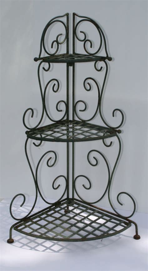 Vintage Plant Stand Wrought Iron Plant Stand Folding Plant