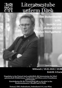 Literaturstube Unterm Dach Paulus Hochgatterer Elternverein Bg Brg