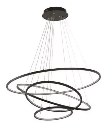 Lustre Led W Moderno Pendente An Is Arcos Cor Preto Frete Gr Tis