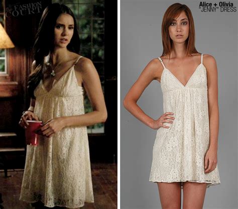 Elena Gilbert – The Fashion Court | Lace slip dress, Dress, Vampire diaries fashion