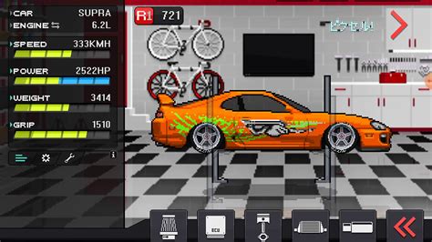 Pixel Car Racer Toyota Supra Youtube