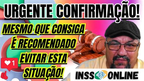 INSS CONFIRMADA SOLUÇÃO ESPERADA YouTube