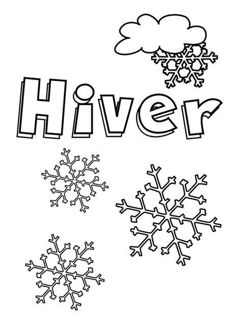 Coloriage Hiver 30 Dessins à Imprimer