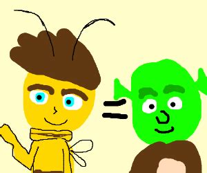 Bee movie but with Shrek instead of a bee PIO - Drawception