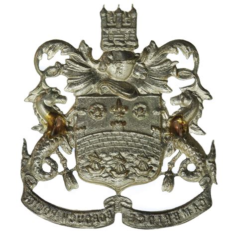 Cambridge Borough Police Coat Of Arms Helmet Plate