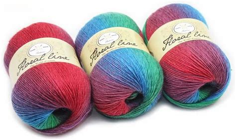 Knitting Yarn Crochet Yarn 100 Wool Warm Yarn Gradient