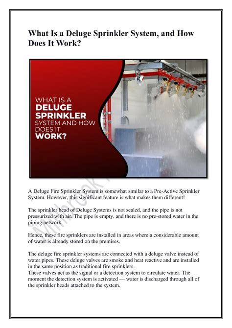 Ppt What Is A Deluge Sprinkler System And How Does It Work