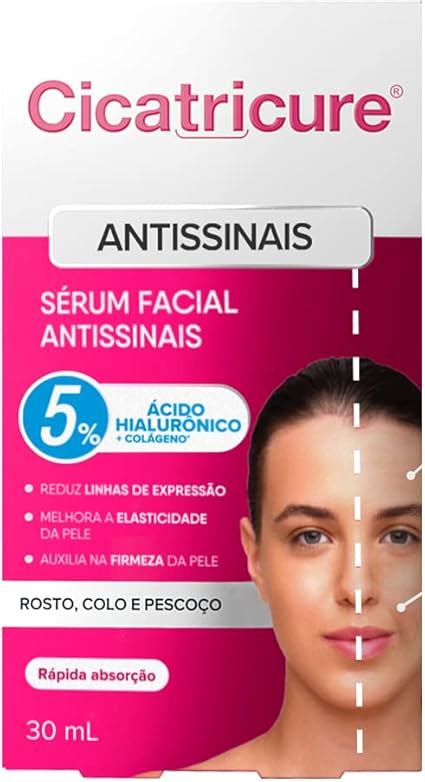 Cicatricure SÉRUM FACIAL ANTISSINAIS 5 de ÁCIDO HIALURÔNICO E