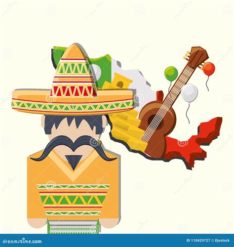 Mexico Concept Design Stock Vector Illustration Of Mexico 110429727