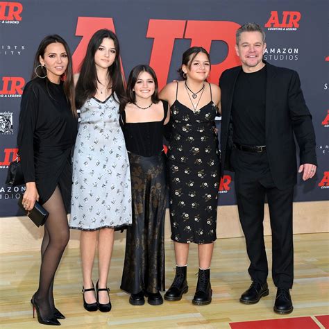 Matt Damon Poses With 3 Daughters at 'Air' Premiere: Photos | Us Weekly